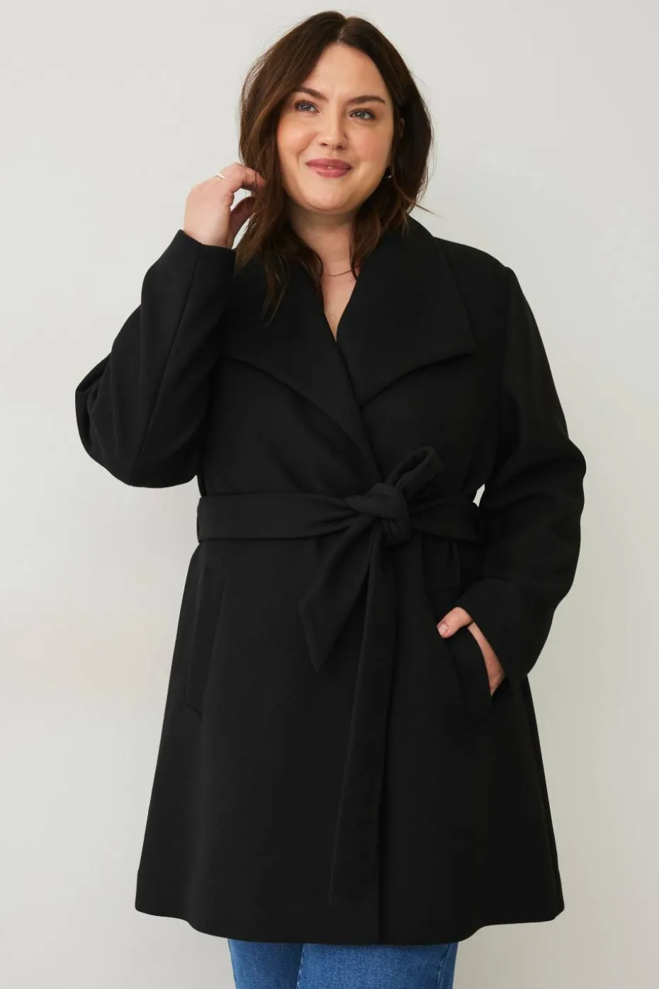 Ellos Plus collection Kappe med bindebelte