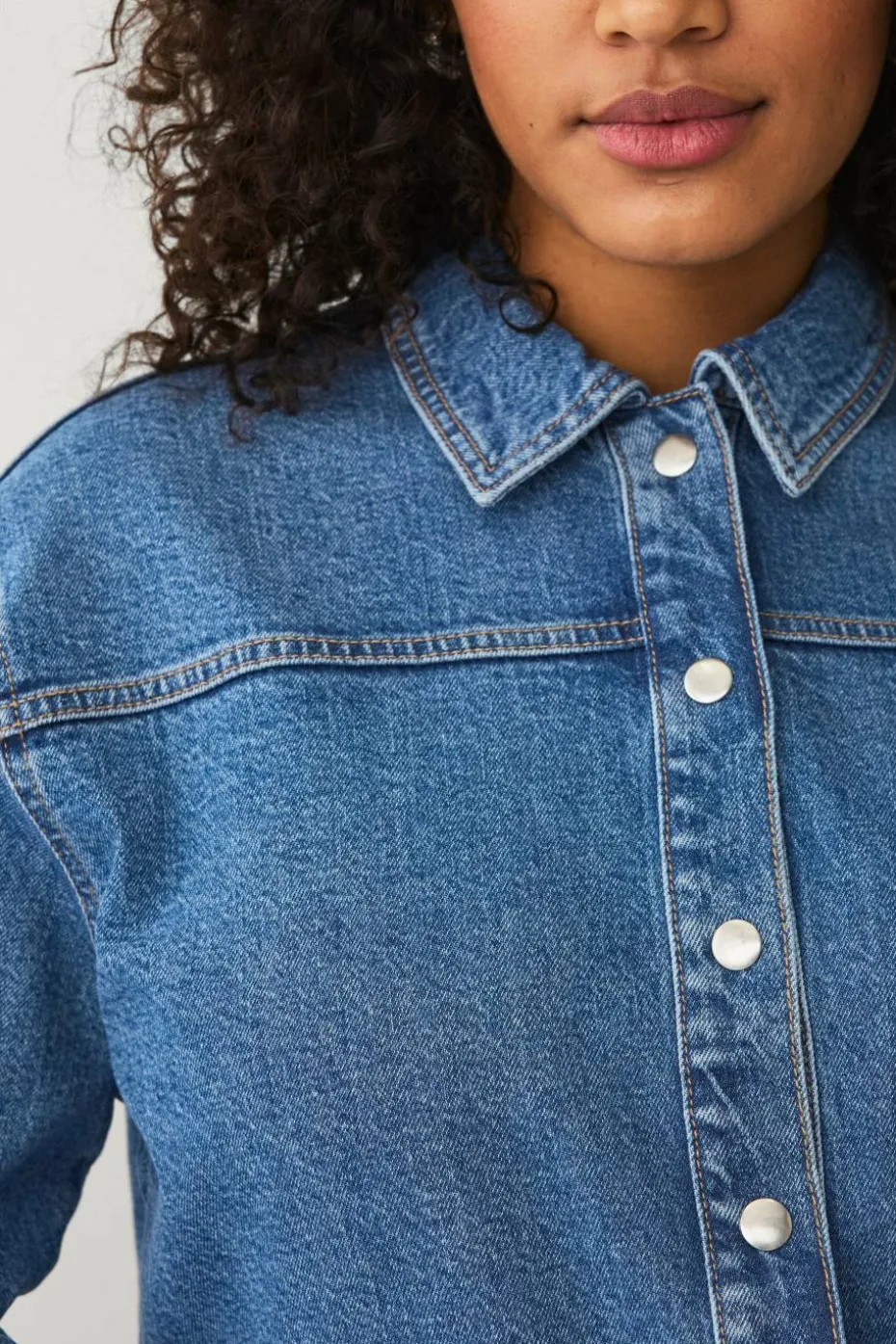 Ellos Plus collection Kart denim jakke