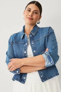 Ellos Plus collection Kart denim jakke