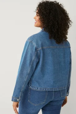 Ellos Plus collection Kart denim jakke