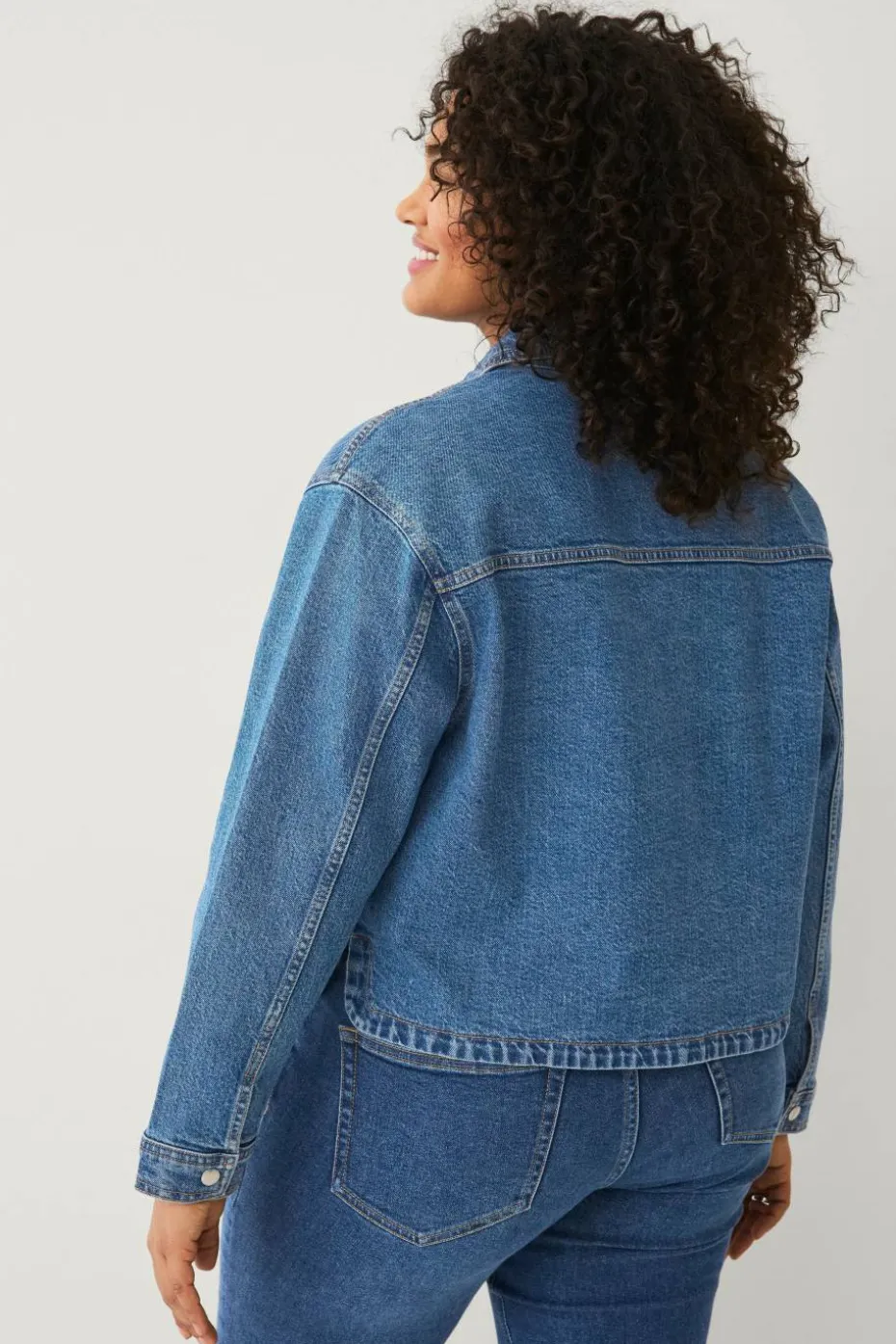 Ellos Plus collection Kart denim jakke
