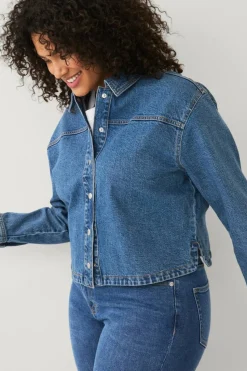 Ellos Plus collection Kart denim jakke