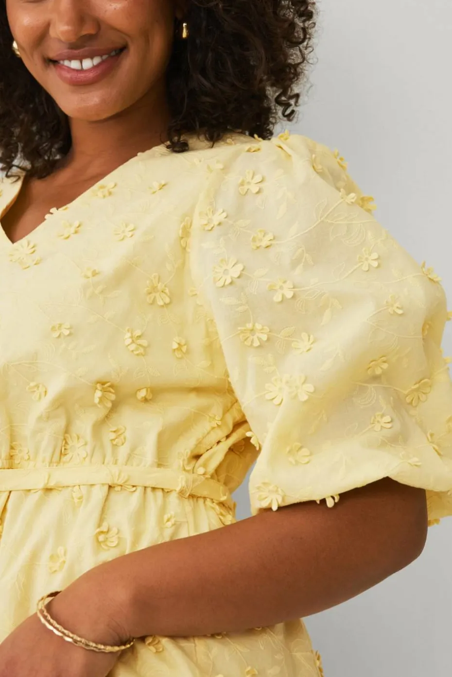 Ellos Plus collection Kjole med 3D-blomster