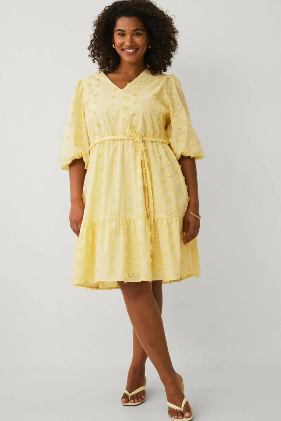 Ellos Plus collection Kjole med 3D-blomster