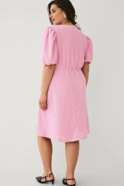 Ellos Plus collection Kjole med bobleermer