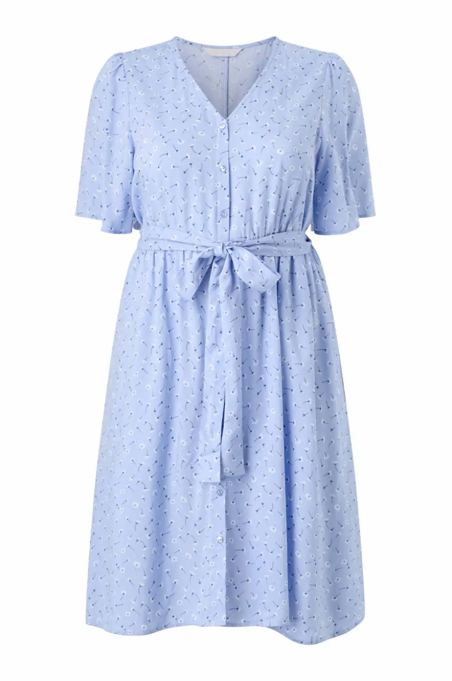 Ellos Plus collection Kjole med draperte volangermer