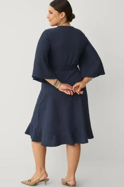Ellos Plus collection Kjole med knytbart belte
