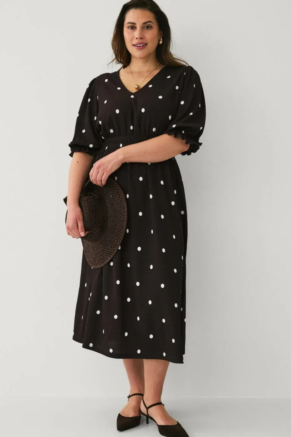 Ellos Plus collection Kjole med puffermer