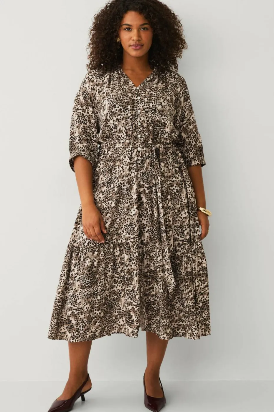 Ellos Plus collection Kjole med volanger