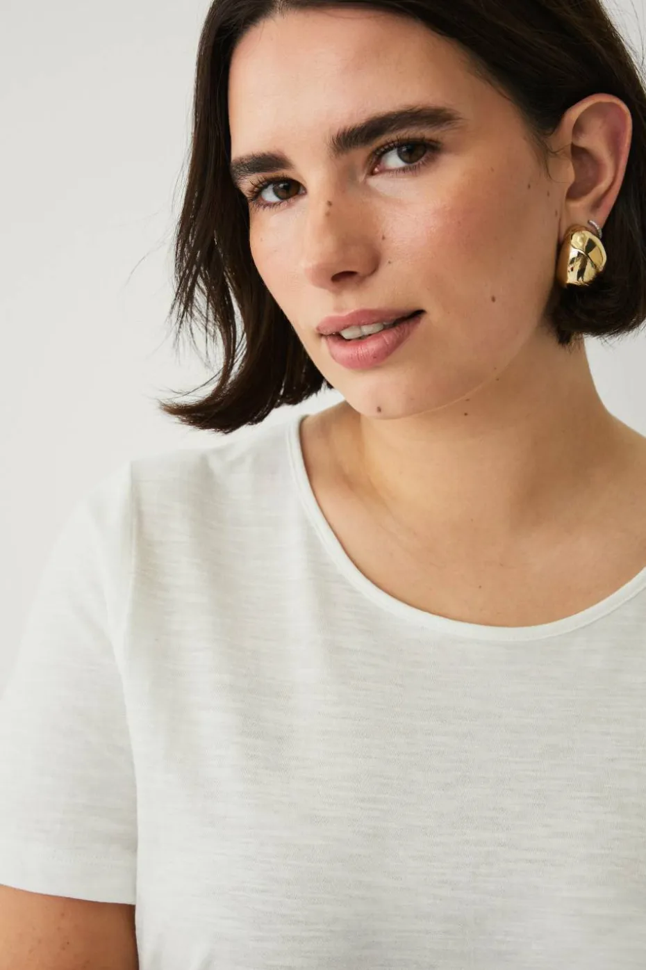 Ellos Plus collection Kortermet tunika med volang