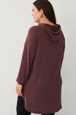 Ellos Plus collection Lang genser med hettegenser