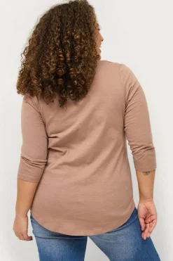 Ellos Plus collection Langermet topp med rund hals