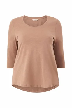 Ellos Plus collection Langermet topp med rund hals