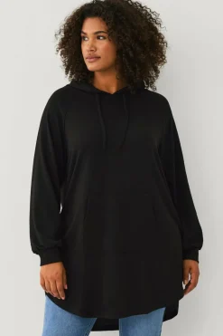 Ellos Plus collection Lang genser med hettegenser
