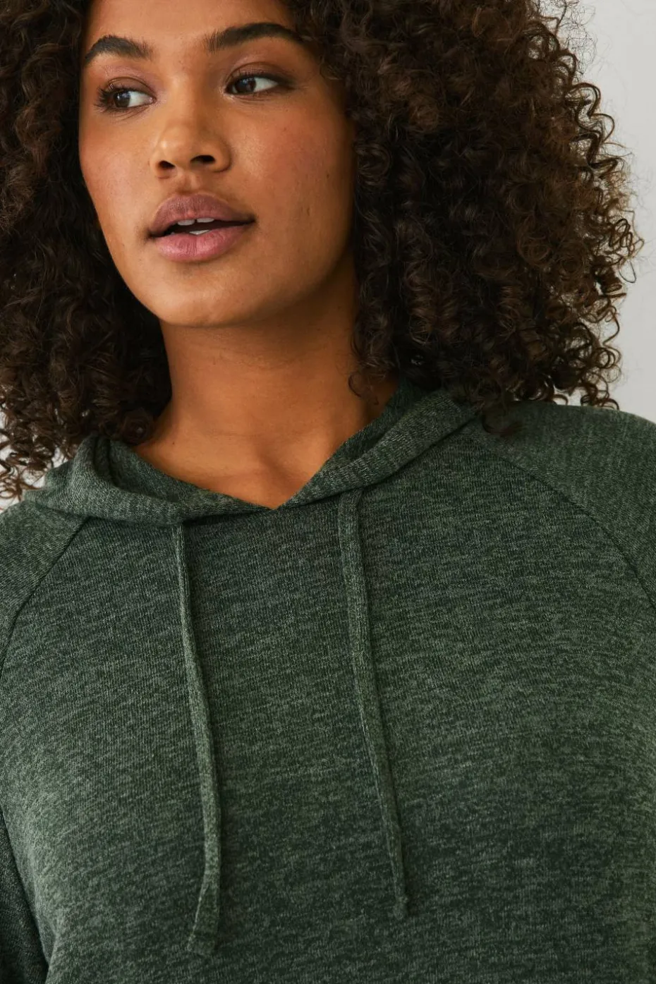 Ellos Plus collection Lang genser med hettegenser