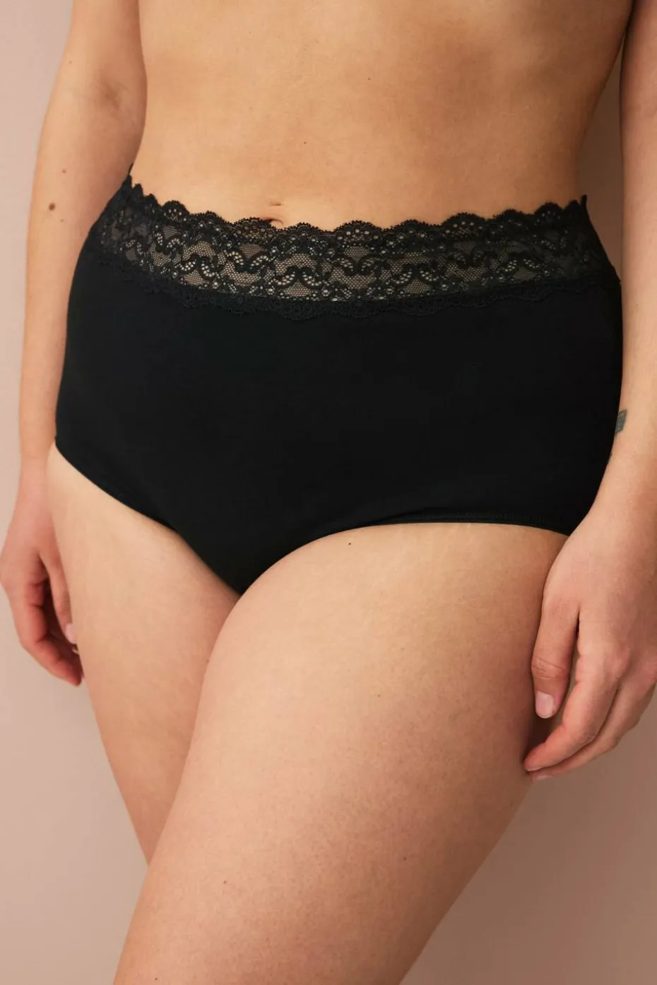 Ellos Plus collection Maxitruser med blondekant 3-pakning