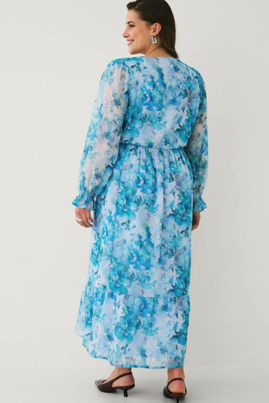 Ellos Plus collection Maxikjole i chiffon
