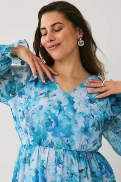 Ellos Plus collection Maxikjole i chiffon