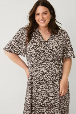 Ellos Plus collection Maxikjole med V-hals