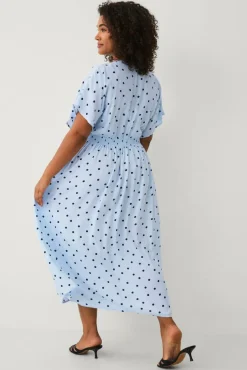 Ellos Plus collection Maxikjole med smockdetalj