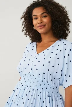 Ellos Plus collection Maxikjole med smockdetalj