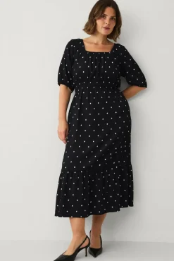 Ellos Plus collection Maxikjole med puffermer