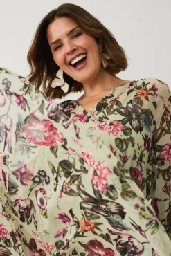 Ellos Plus collection Maxikjole i chiffon