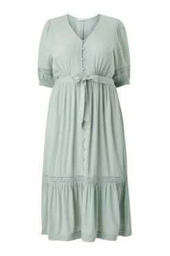 Ellos Plus collection Maxikjole med blondedetaljer