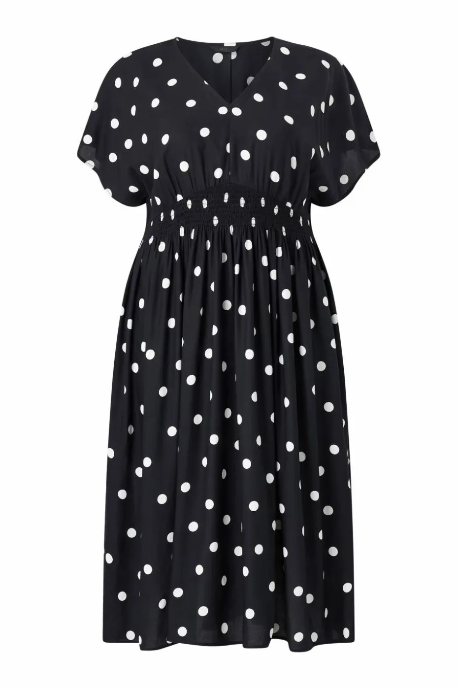 Ellos Plus collection Maxikjole med smockdetalj