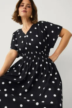 Ellos Plus collection Maxikjole med smockdetalj
