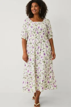 Ellos Plus collection Maxikjole med puffermer