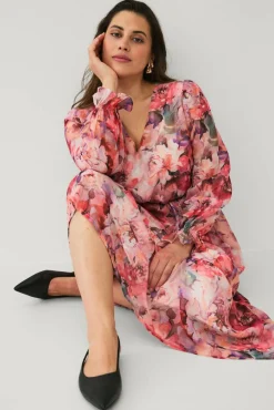 Ellos Plus collection Maxikjole i chiffon