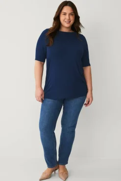 Ellos Plus collection Myk topp med båthals