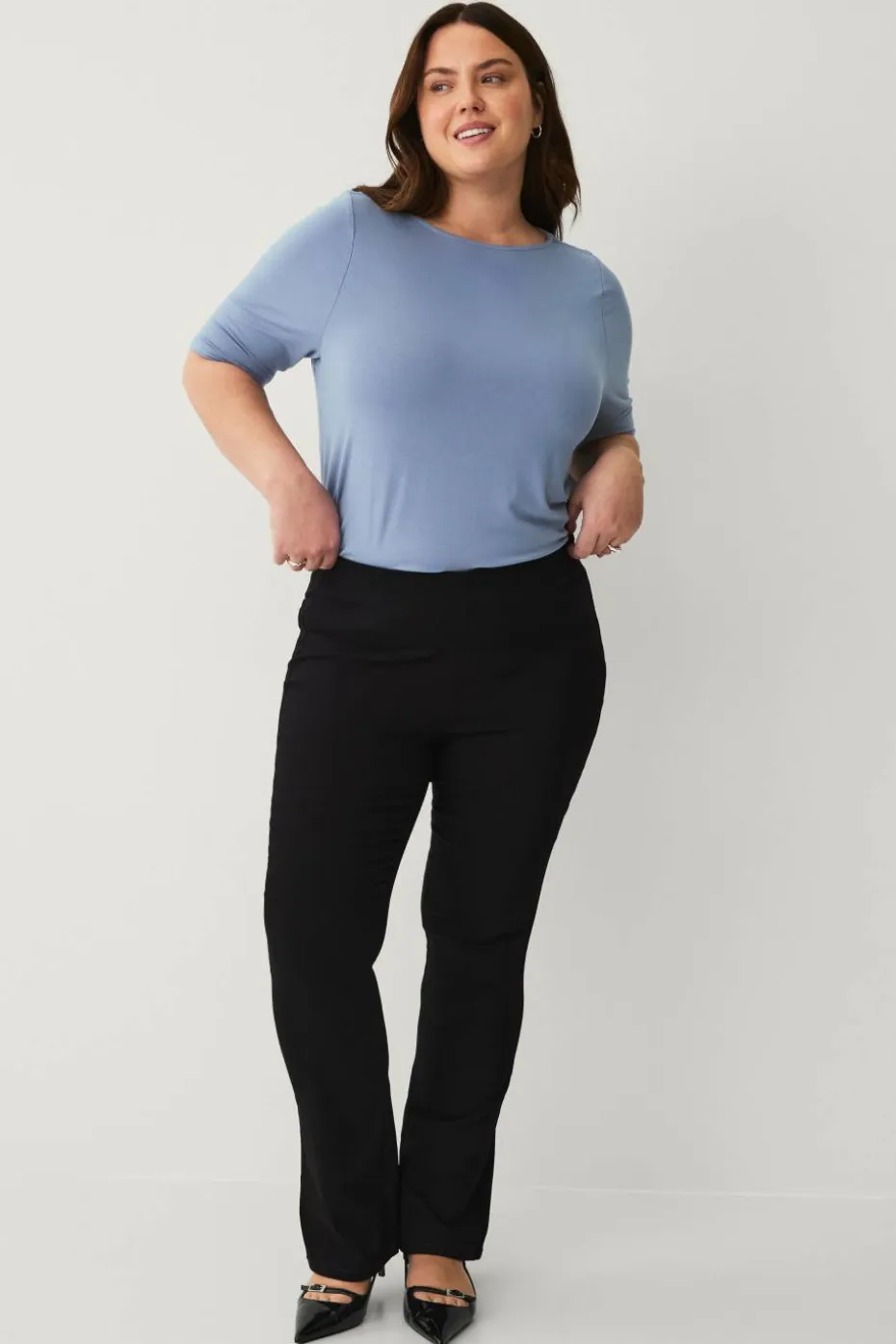 Ellos Plus collection Myk topp med båthals