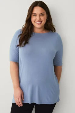 Ellos Plus collection Myk topp med båthals