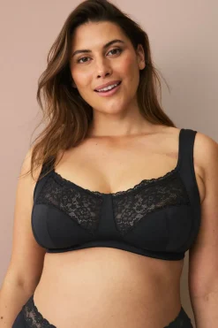 Ellos Plus collection Myk bh med blonder øverst