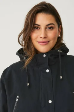 Ellos Plus collection Parka i bomullstwill