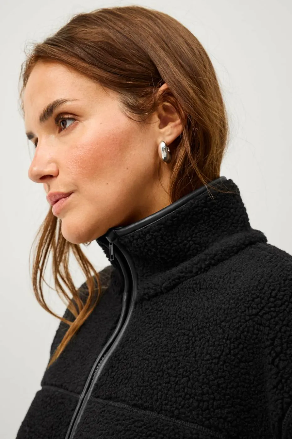 Ellos Plus collection Pilejakke med høy krage