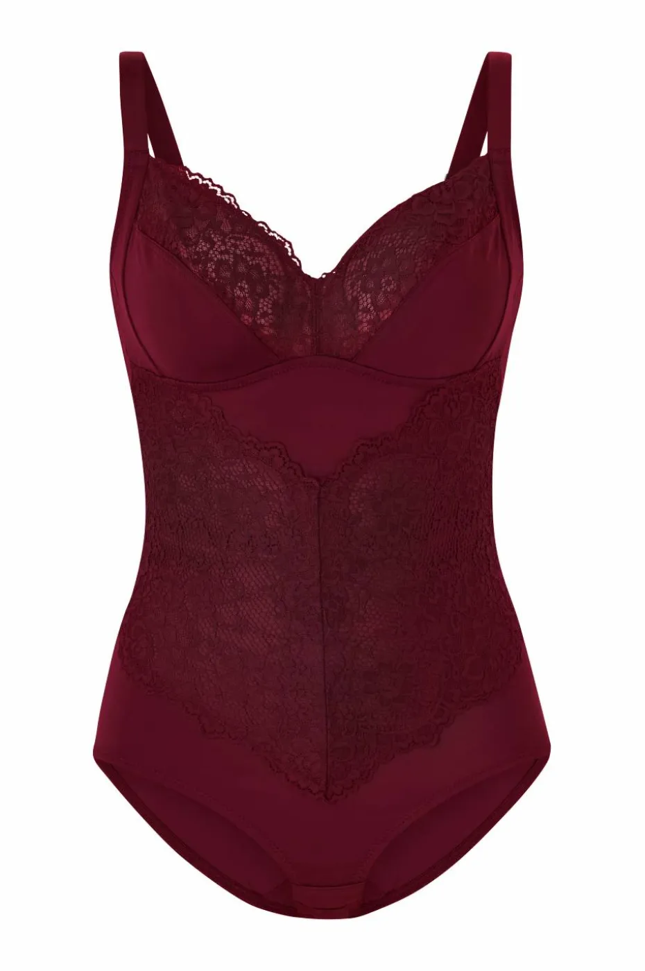 Ellos Plus collection Shapingbody med blondedetaljer - medium support