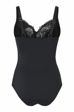 Ellos Plus collection Shapingbody med blondedetaljer - medium support