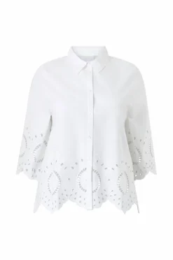 Ellos Plus collection Skjorte med broderie anglaise