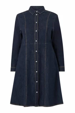 Ellos Plus collection Skjortekjole i denim