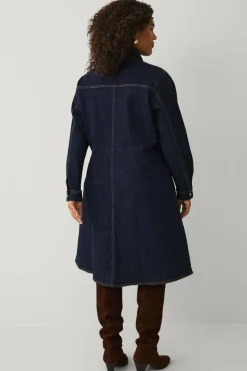 Ellos Plus collection Skjortekjole i denim