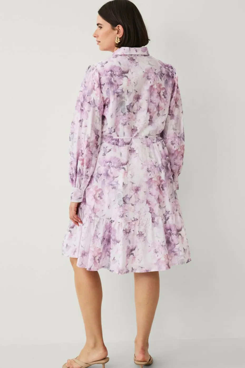 Ellos Plus collection Skjortekjole med volang
