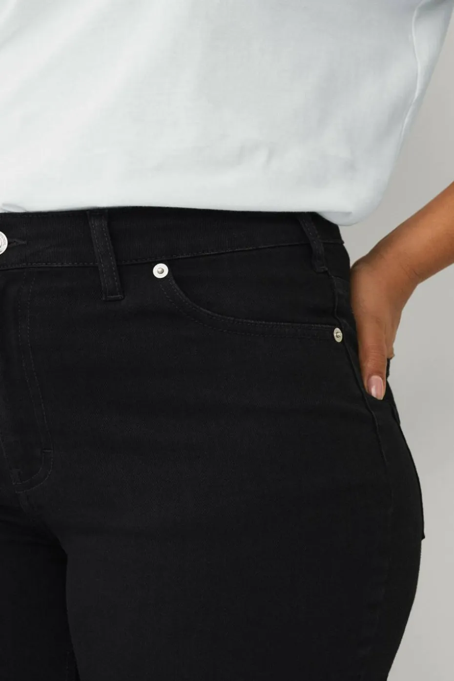 Ellos Plus collection slim jeans med høy midje