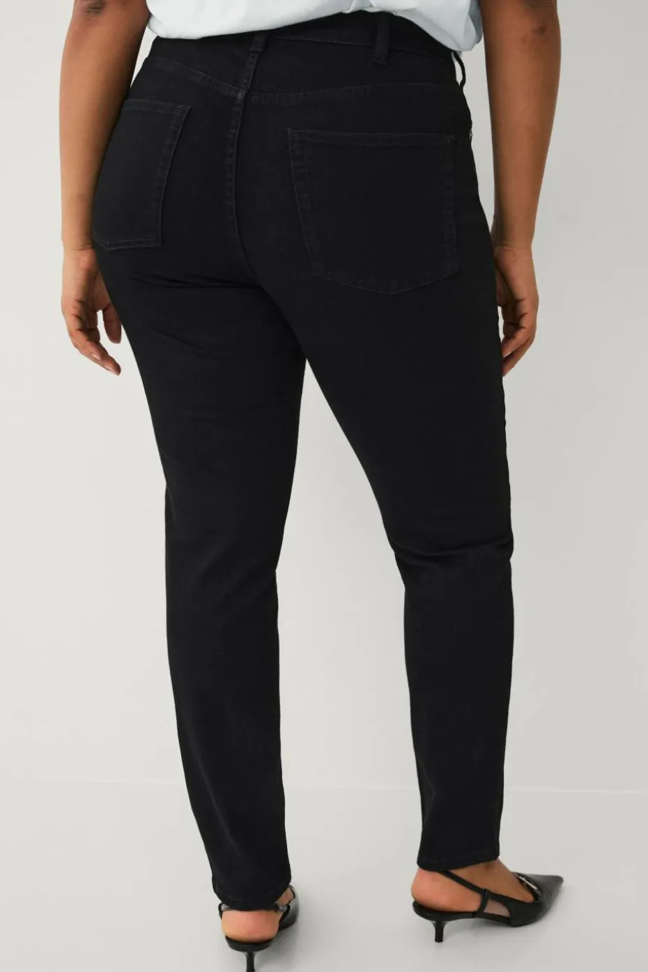 Ellos Plus collection slim jeans med høy midje