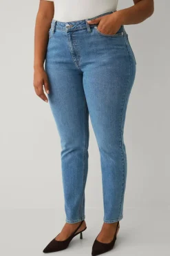 Ellos Plus collection slim jeans med høy midje