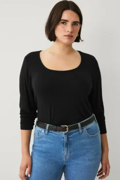 Ellos Plus collection Soft tunika i viskosestrikk