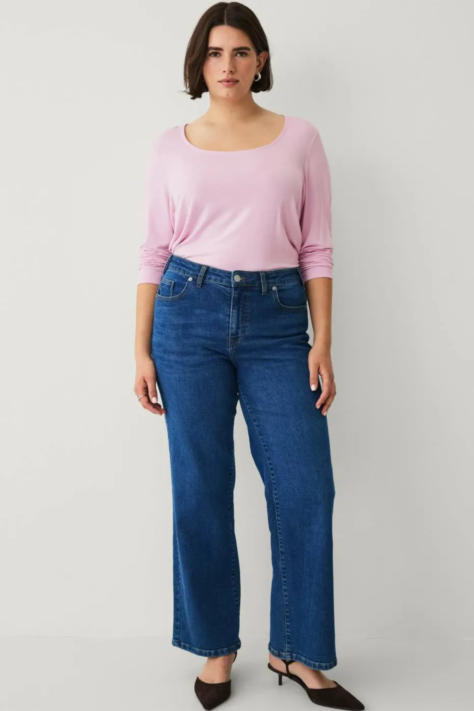 Ellos Plus collection Soft tunika i viskosestrikk