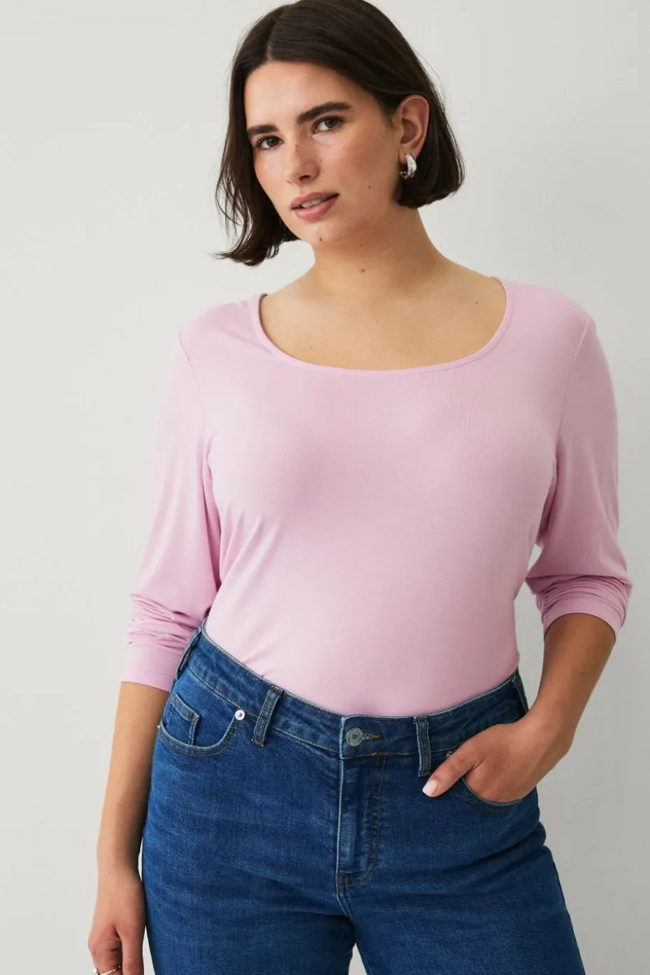 Ellos Plus collection Soft tunika i viskosestrikk